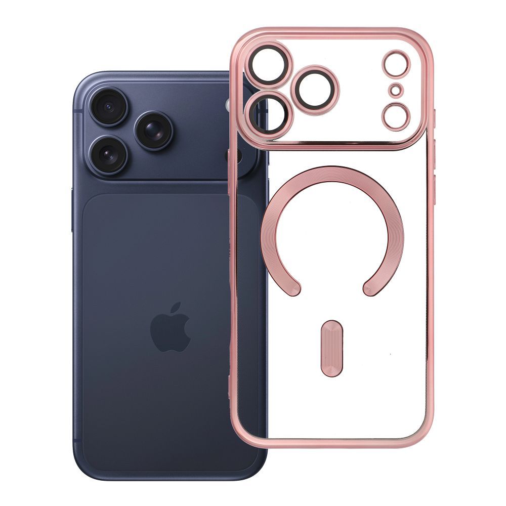 Husa Electro Mag pentru iPhone 18 Pro Max / 17 Pro Max Compatible cu Magsafe Auriu-rose