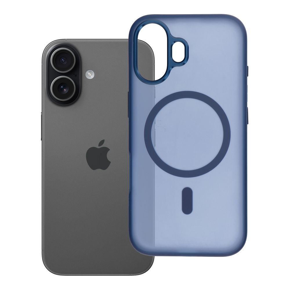 Husa Flexline Mag pentru iPhone 17 Compatible cu Magsafe Bleumarin