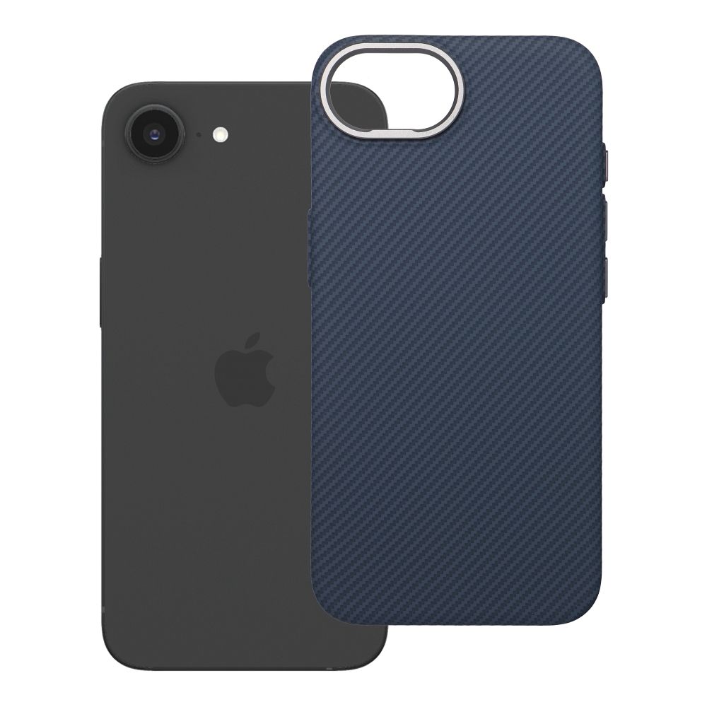 Husa K-look pentru iPhone 16e (SE4 2025) / 17e Compatible cu Magsafe Albastru