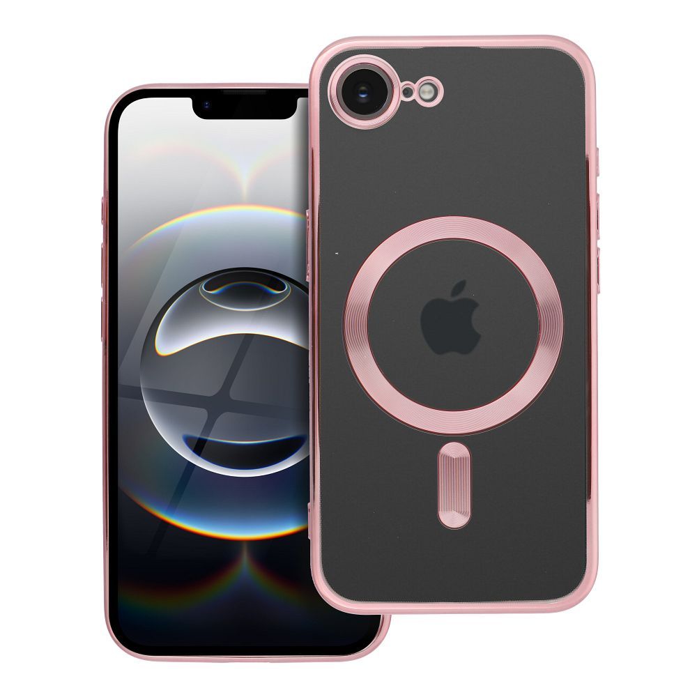 Husa Electro Mag pentru iPhone 16e (SE 4 2025) / 17e Compatible cu Magsafe Rose-Auriu