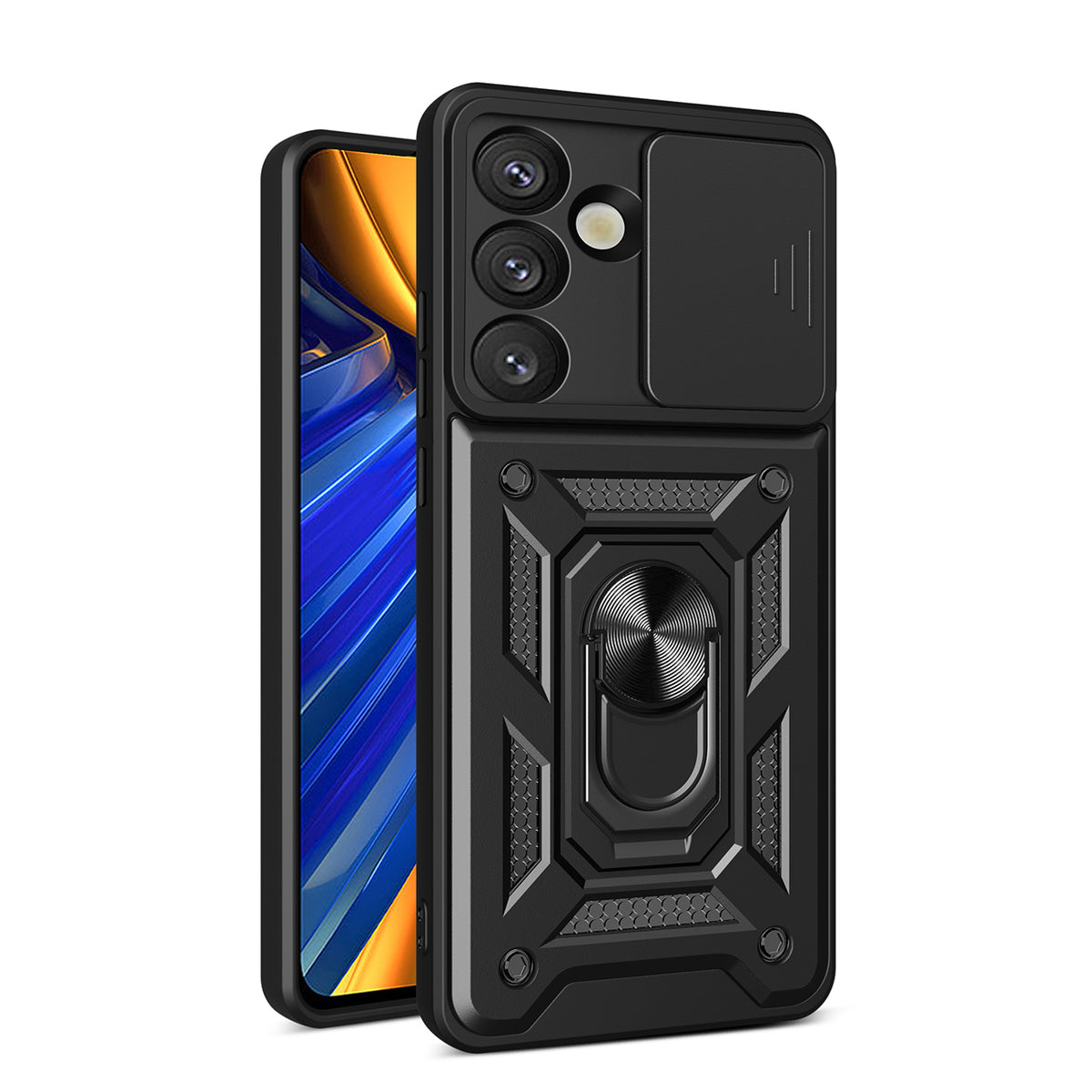 Husa Hybrid Armor Camshield pentru Sasung Galaxy S26 - Negru