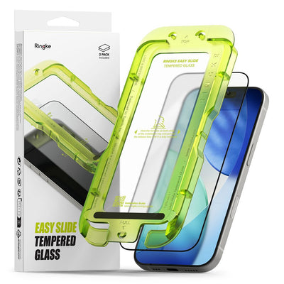 Folie Ringke Easy Slide 2-pack sticla pentru iPhone 17 - Negru