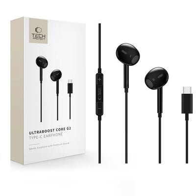 Casti Tech-protect Ultraboost Core G2 Usb-c - Negru
