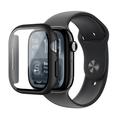 Folie Amazingthing Radix sticla protectie cu Husa pentru Apple Watch Series 11 42mm - Negru