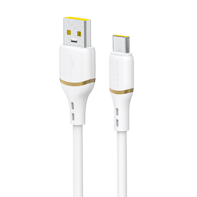 Cablu Dudao L25t Usb-a - Usb-c Silicone 5A 1m - Alb