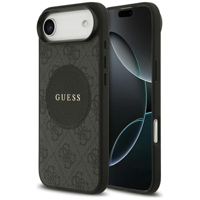Husa Guess 4G Circle Classic Logo Magsafe pentru iPhone Air - Negru