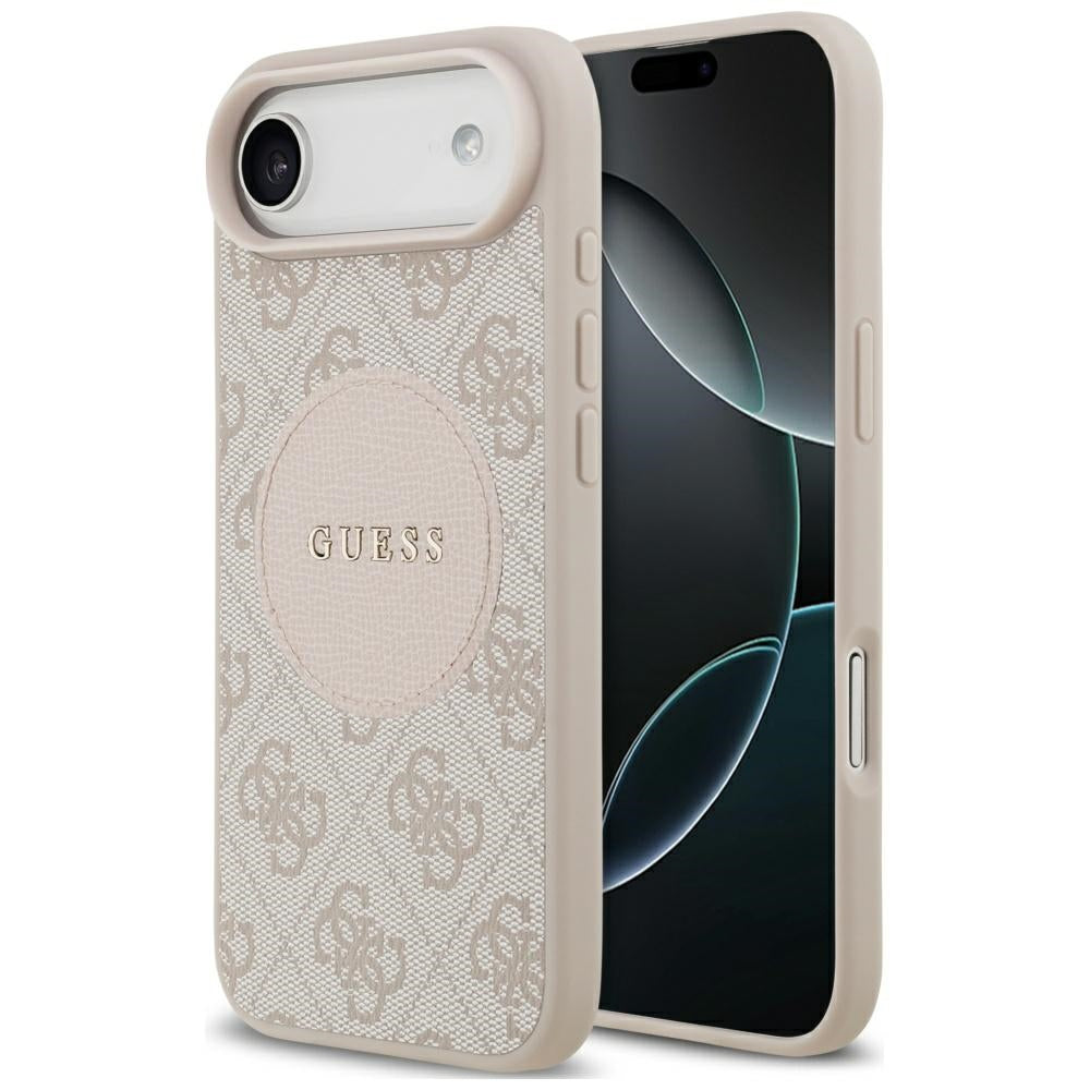 Husa Guess 4G Circle Classic Logo Magsafe pentru iPhone Air - Roz