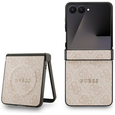 Husa Guess 4G Classic Magsafe pentru Samsung Galaxy Z Flip 7 - Roz