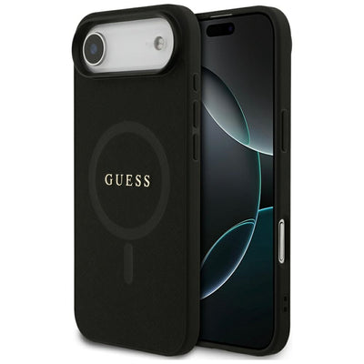 Husa Guess Saffiano Classic Logo Magsafe pentru iPhone Air - Negru