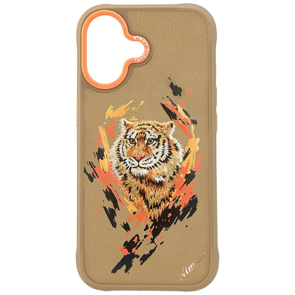 Husa Nimmy Tiger Magsafe pentru iPhone 17 - Maro deschis