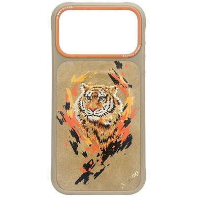 Husa Nimmy Tiger Magsafe pentru iPhone 17 Pro - Maro deschis