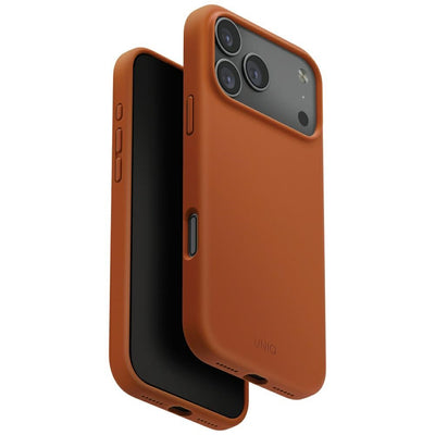 Husa Uniq Lino pentru iPhone 17 Pro Max Magclick Charging - Portocaliu