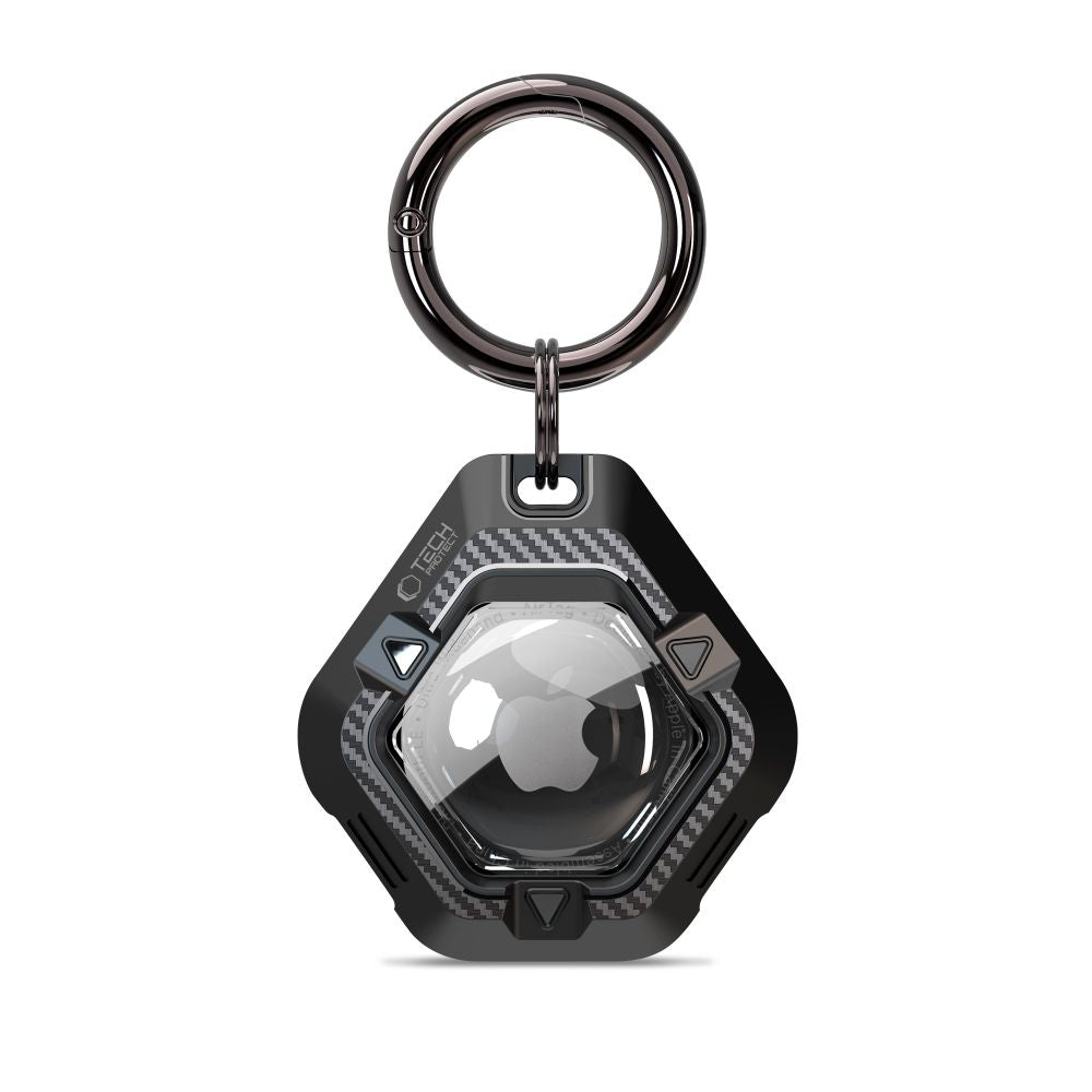 Husa Tech-protect Defense pentru Apple AirTag 1/2 - Negru