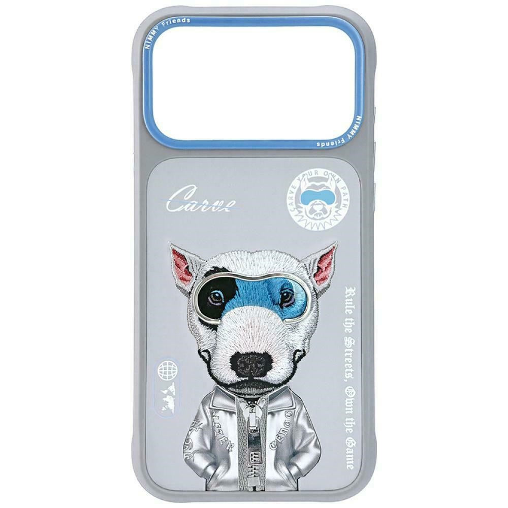 Husa Nimmy Cool&Cute 2.0 Nag pentru iPhone 17 Pro Max - Gri