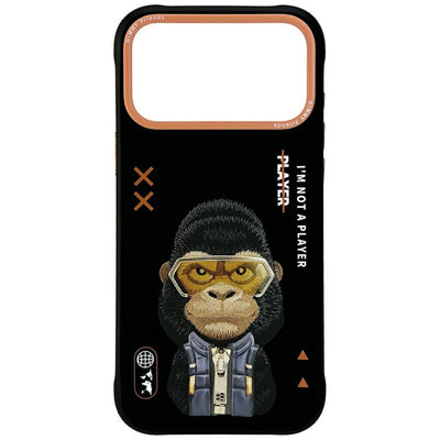 Husa Nimmy Cool&Cute 2.0 Gorilla pentru iPhone 17 Pro - Negru