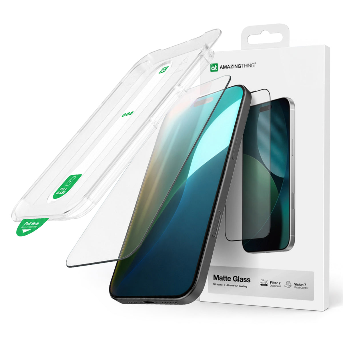 Folie Amazingthing Titan Vision 7 sticla pentru iPhone 17 Pro Matte