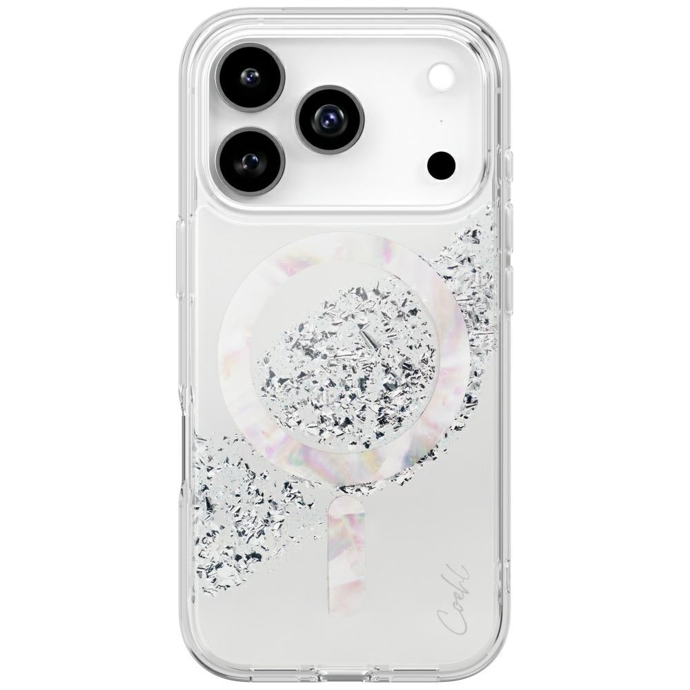 Husa Uniq Coehl Crystelle Magnetic Charging pentru iPhone 17 Pro - Argintiu