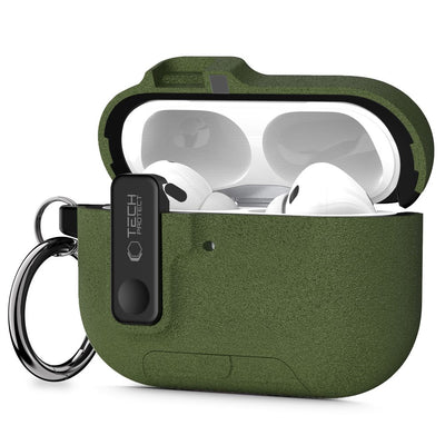 Husa Tech-protect Slim Hook pentru AirPods Pro 3 - Verde