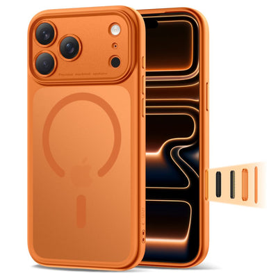 Husa Tech-protect Magpeak Magsafe CC pentru iPhone 17 Pro Max - Matte Portocaliu