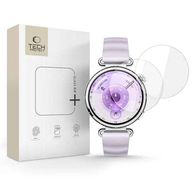 Folie Tech-protect Glass Fit+ 2-pack sticla pentru Huawei Watch GT 6 41mm - Transparent
