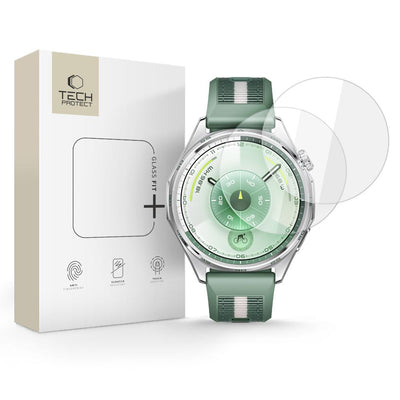 Folie Tech-protect Glass Fit+ 2-pack sticla pentru Huawei Watch GT 6 46mm - Transparent
