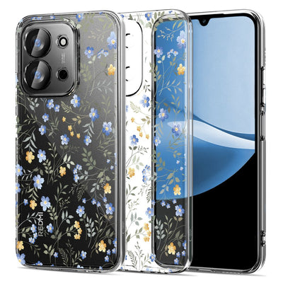 Husa Tech-protect Flexair pentru Xiaomi Redmi 15C 173mm / Poco 85C 173mm - Daisies cu Leaves