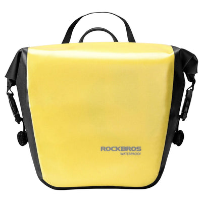 Curea Rockbros Waterproof Bicycle Bag cu Shoulder, Front/Rear Mounting, 10-14l - Galben