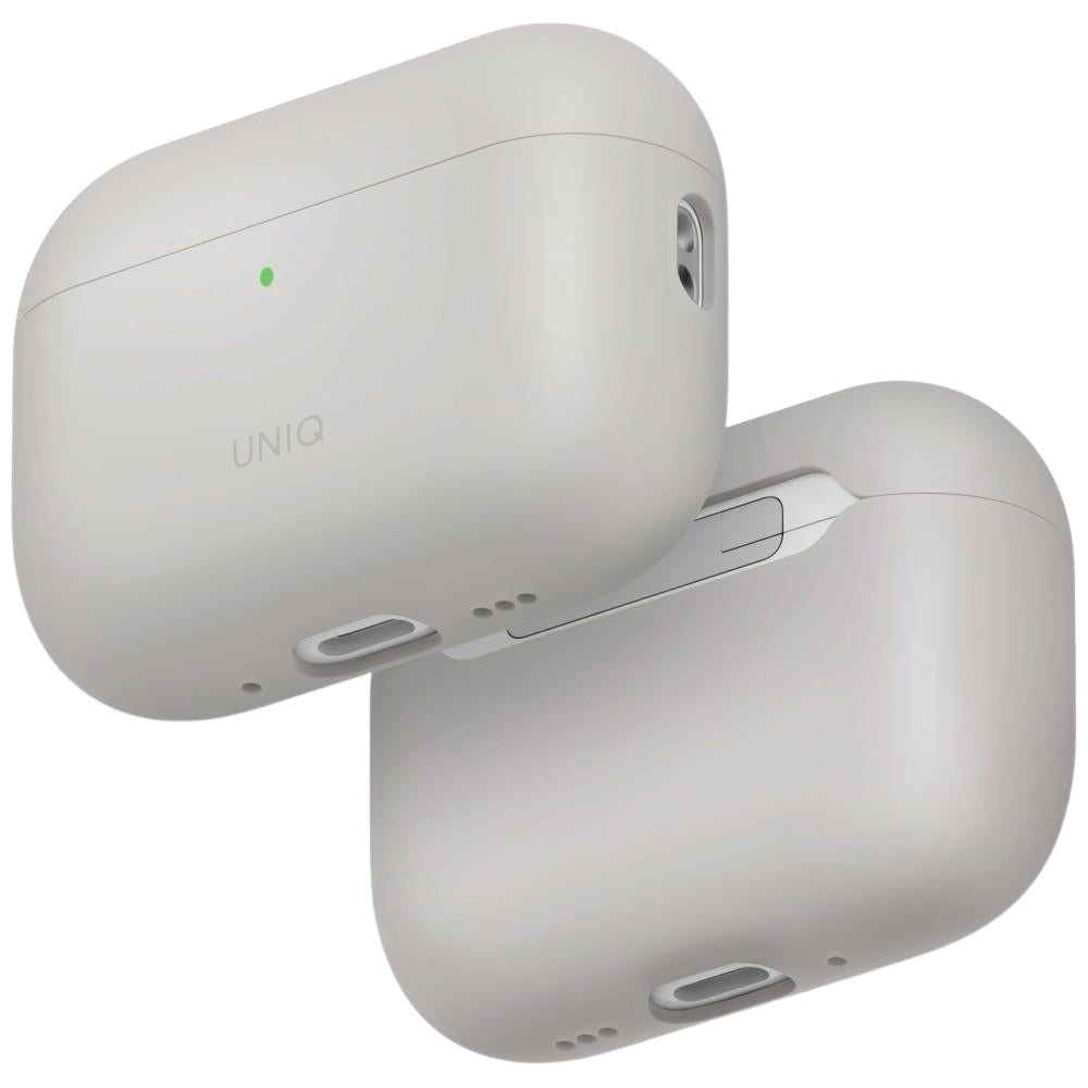 Husa Uniq Lino Silicone pentru AirPods Pro - Bej