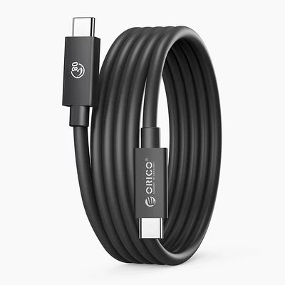 Cablu Orico Usb4 Compatible cu Thunderbolt 5 80Gbps 240W Usb-c To Usb-c 2m - Negru