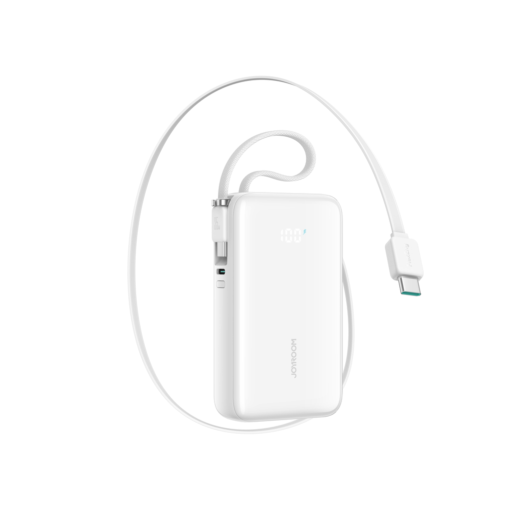 Cablu Joyroom 35W 10000mAh Acumulator extern cu Two Built-in Usb-c - Alb
