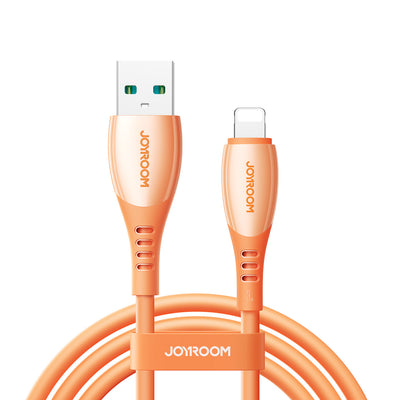Cablu Joyroom S-a59 Vibrant Series 3A Usb-a - Lightning 1.2m - Portocaliu