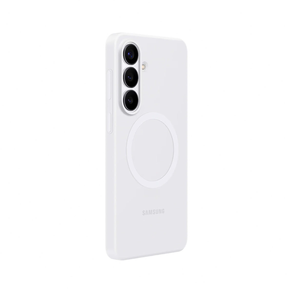 Husa Samsung Silicone Magnet pentru Samsung Galaxy S26, Magsafe Compatible - Alb
