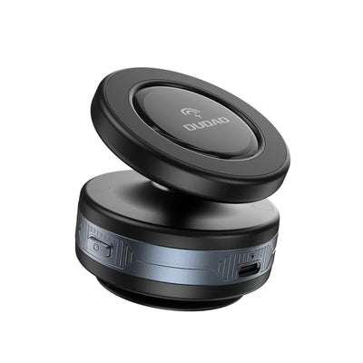 Suport auto Dudao F24max cu 15W Incarcator wireless, Magsafe Compatible, cu Automatic Suction Cup - Negru