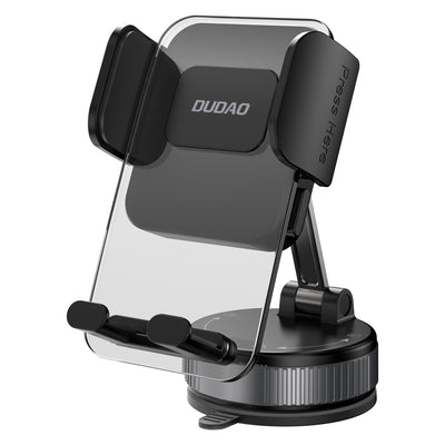 Suport auto Dudao F24plus cu Suction Cup pentru Dashboard - Negru