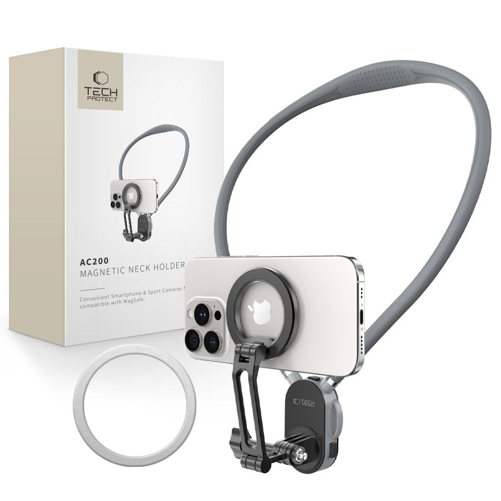 Suport auto Tech-protect Ac200 Magnetic Magsafe Mount pentru Phone, Gopro, DJI - Gri