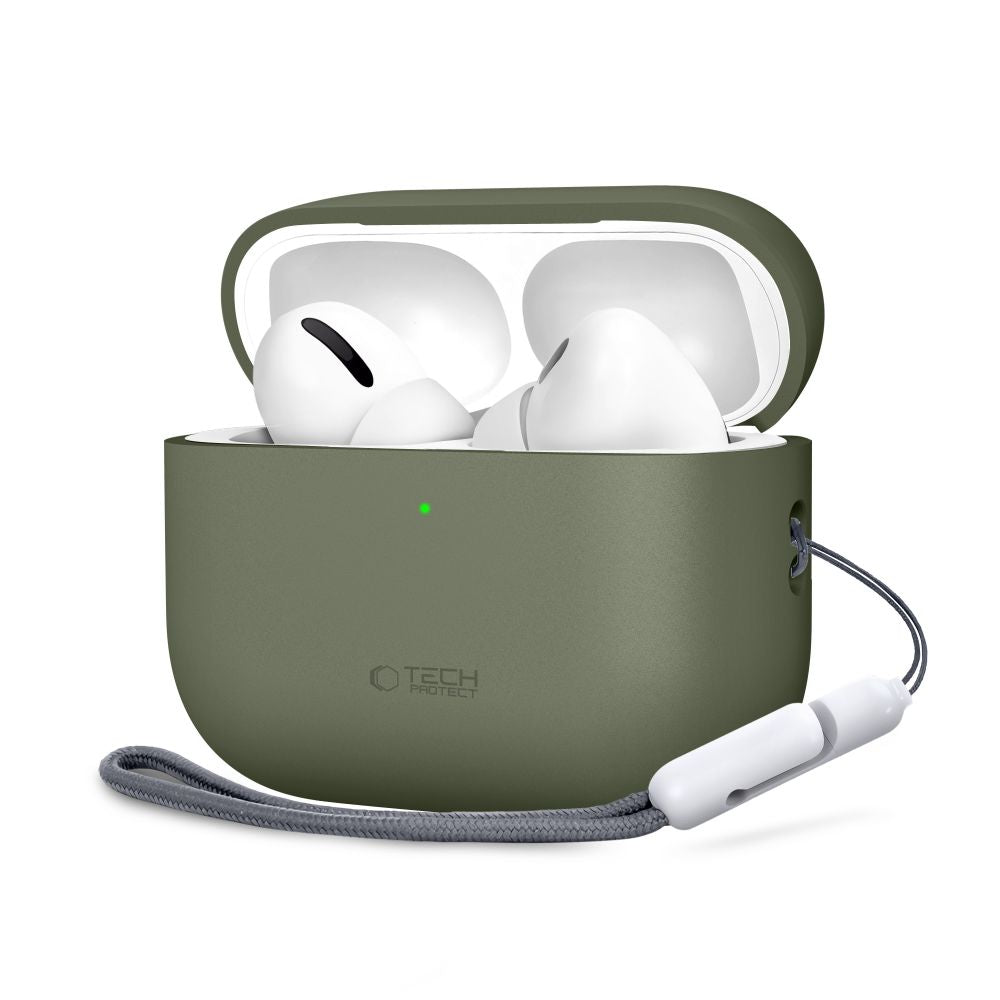 Husa Tech-protect Silicone pentru AirPods Pro 3 - Verde