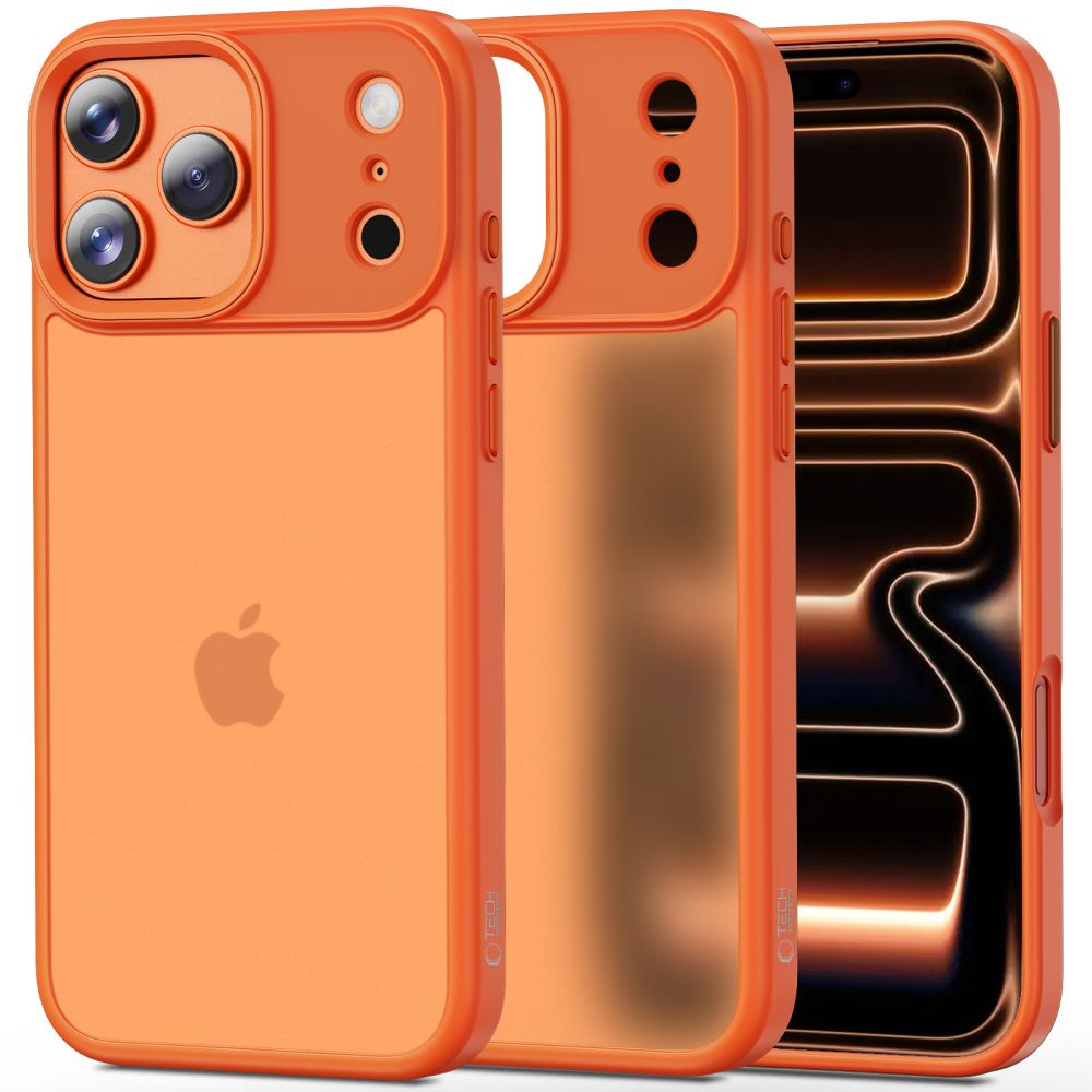 Husa Tech-protect Magmat pentru iPhone 17 Pro - Portocaliu And Matte