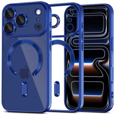 Husa Tech-protect Magflex Magsafe pentru iPhone 17 Pro Max - Transparent Bleumarin
