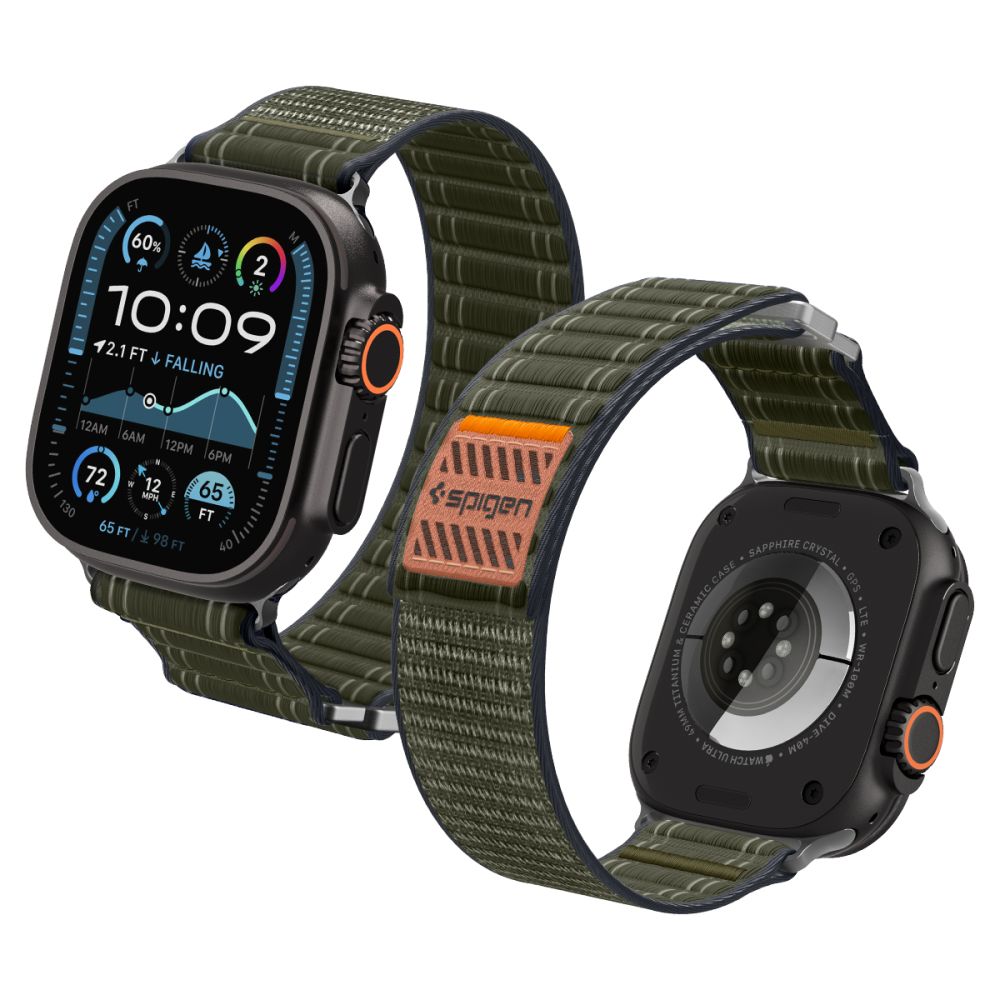 Curea Spigen Wbf0 pentru Apple Watch 44 / 45 / 46 / 49 Mm - Verde