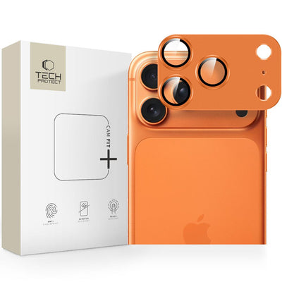 Folie Tech-protect Camfull Fit+ Camera pentru iPhone 17 Pro - Portocaliu