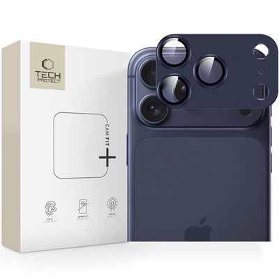 Folie Tech-protect Camfull Fit+ Camera pentru iPhone 17 Pro - Bleumarin
