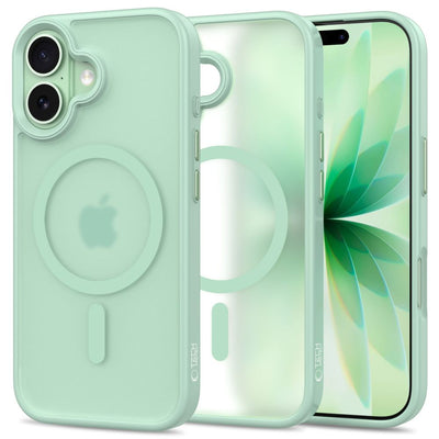 Husa Tech-protect Magmat Magsafe pentru iPhone 17 - Transparent Verde