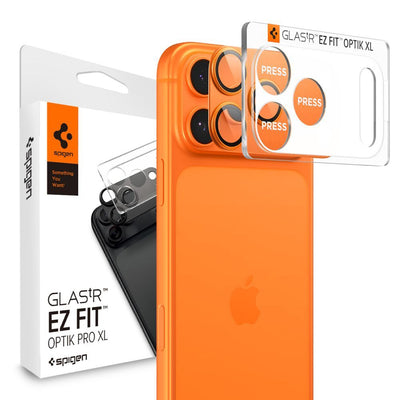 Folie Spigen Optik Pro XL Camera pentru iPhone 17 Pro Max - Portocaliu