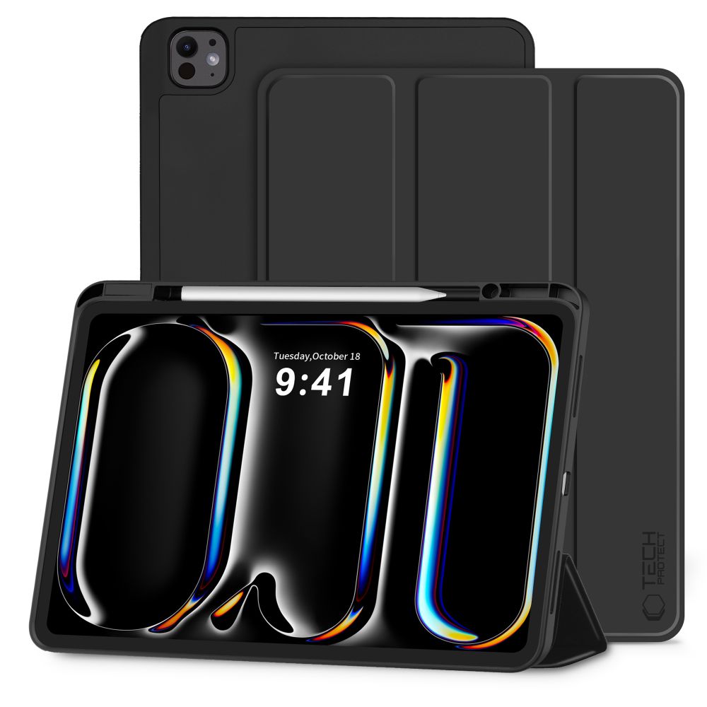 Husa Tech-protect SC Pen pentru iPad Pro 13” 7 / 8 / 2024-2025 - Negru