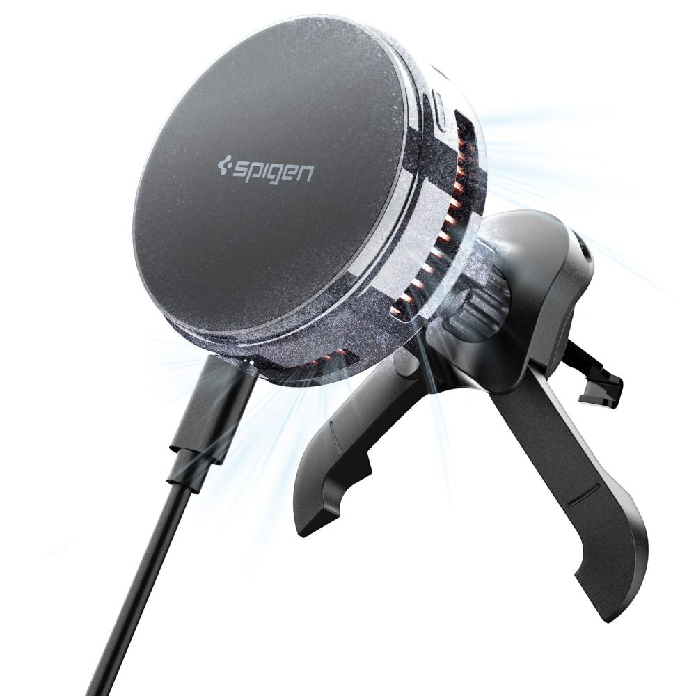 Suport auto Spigen Essential Magnetic Magsafe Car Air Vent Mount - Negru