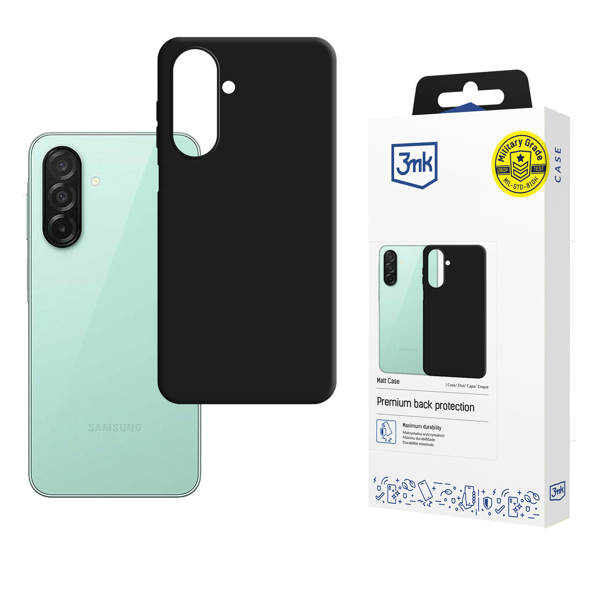 Husa 3mk Matt pentru Samsung Galaxy A27 5G - Matte Negru