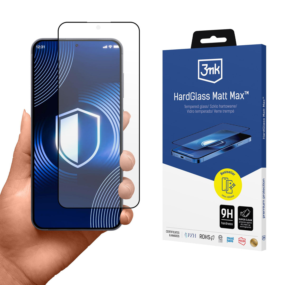 Folie 3mk Hardglass Matt Max sticla pentru Samsung Galaxy S26+