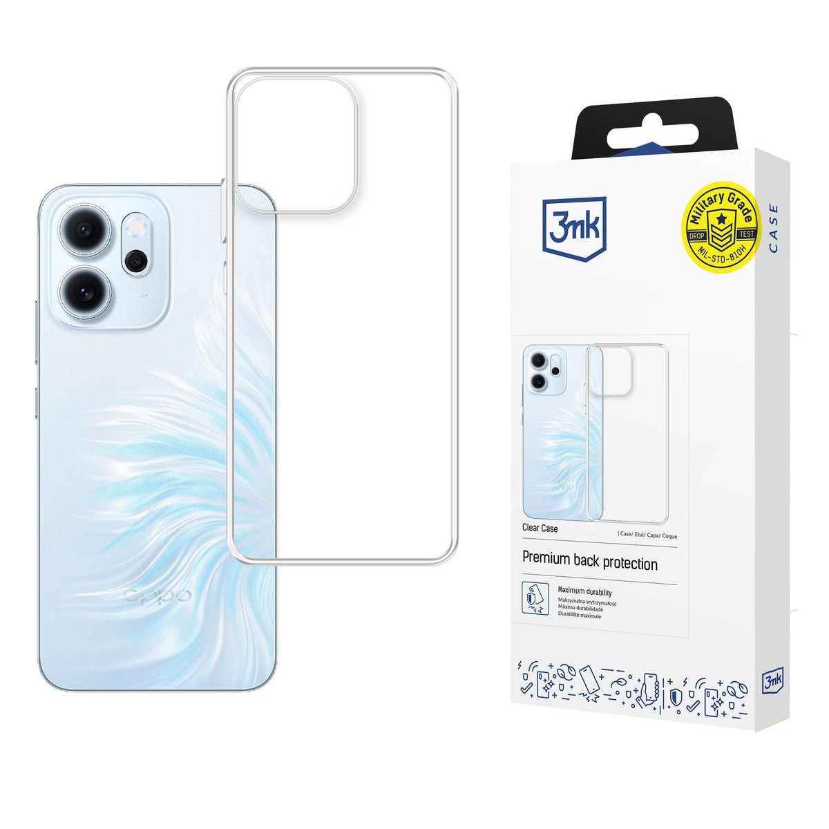 Husa 3mk Transparent pentru Oppo Reno 14 F/ 14 FS 5G - Transparent