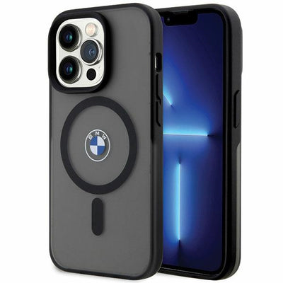 Husa BMW Signature Magsafe pentru iPhone 14 Pro - Negru