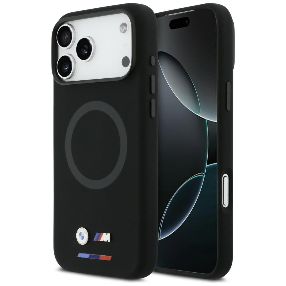 Husa BMW M Silicon Logo Magsafe pentru iPhone 17 Pro Max - Negru